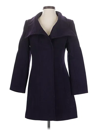Pre-owned Trina Turk Wool Coat In Purple