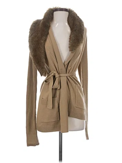 Pre-owned Trina Turk Wool Coat In Tan