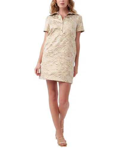 Trina Turk Yina Floral Jacquard Mini Shift Dress In White