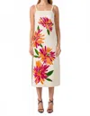 Trina Turk Yona Dress In Floral Beige In Neutral