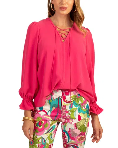 Trina Turk Zahara Top In Pink