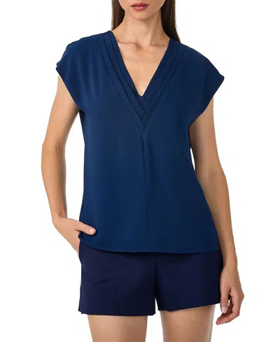 Trina Turk Zula Top In Blue