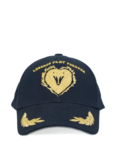 Trinitestudio Embroidered-detail Logo-patch Baseball Cap In Blue