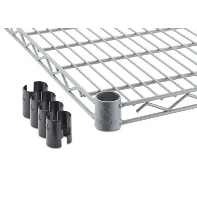 Trinity 48 In. W X 18 In. D Individual Nsf Gray Steel Wire Shelf In Gray Epoxy