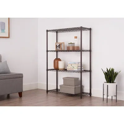 Trinity Dark Bronze 4-tier Nsf Steel Wire Shelving Unit (36 In. W X 54 In. H X 14 In. D)