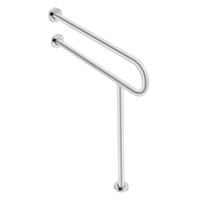 Trio Home Toilet Safety Rail, 31.5 Inch U-shaped Handicap Grab Bar, 304 Stainless Steel Senior Safety Pole, To In Silver