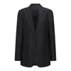 Triona Women's Black Neasa Irish Linen Oversized Blazer In Black
