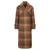 Triona Women's Neutrals / Red Camel & Red Check Caitlin Duffle Coat In Brown