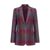 Triona Women's Pink / Purple Raspberry Check Una Patch Pocket Tweed Jacket In Pink/purple