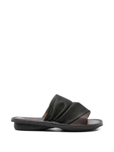 TRIPPEN "DRIFT" FLAT SANDALS,DRIFT.F.VST.WAW ESPRESSO
