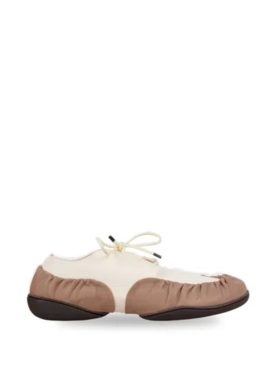 Trippen Glint F Ruched Ballet Flats In Brown