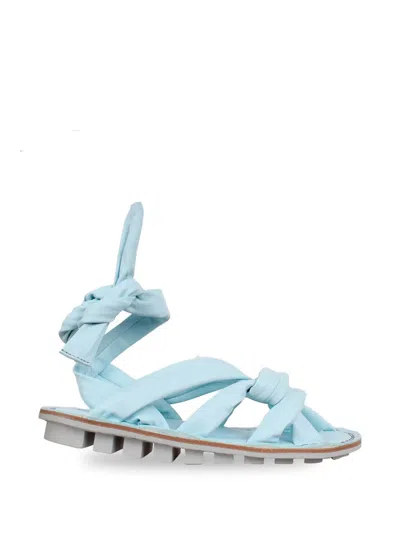 Trippen Gossamer Padded Ballet Flats In Blue