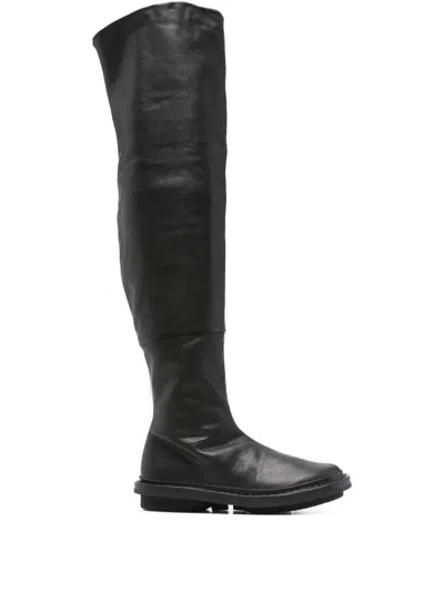 Trippen High Skinny Fit Boots In Black