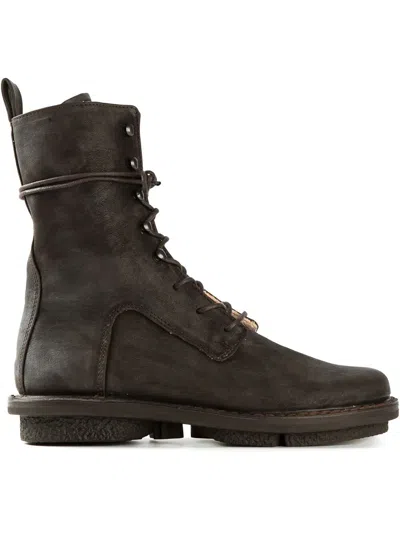 Trippen Lace Up Boots In Black