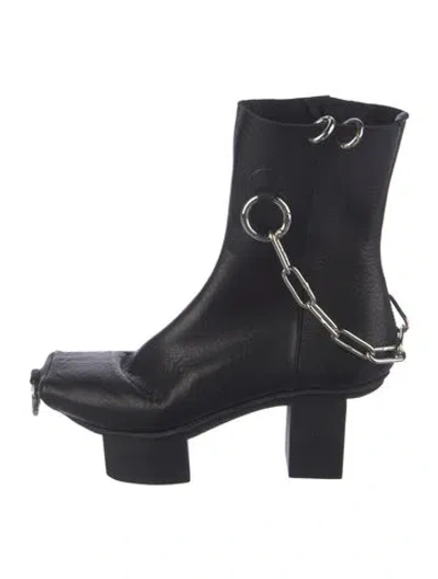 Pre-owned Trippen Leather Boots In Black/blue