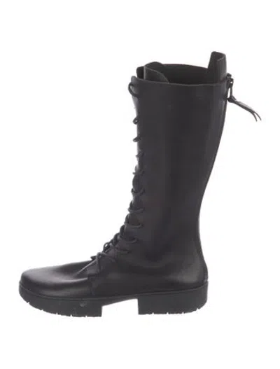 Pre-owned Trippen Leather Boots In Black/blue