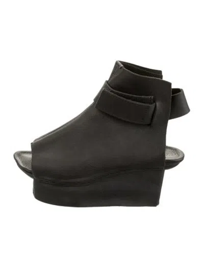 Pre-owned Trippen Leather Boots In Black/green