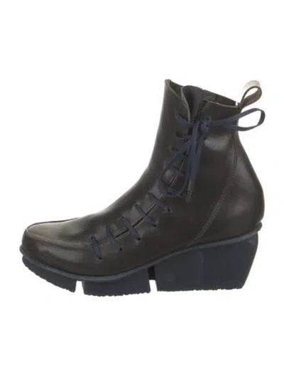 Pre-owned Trippen Leather Boots In Blue