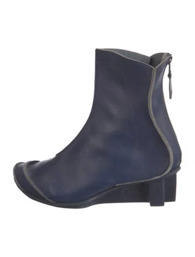Pre-owned Trippen Leather Boots In Blue