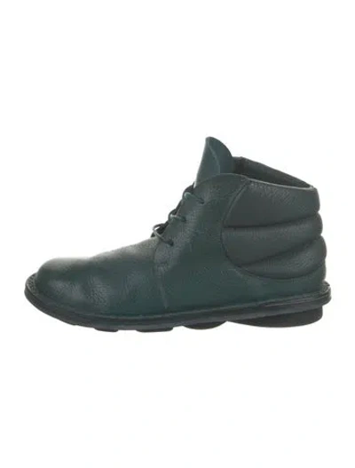 Pre-owned Trippen Leather Boots In Green