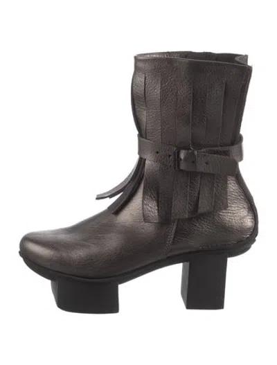 Pre-owned Trippen Leather Boots In Green/metallic