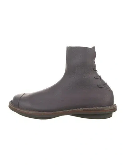 Pre-owned Trippen Leather Boots In Grey/purple