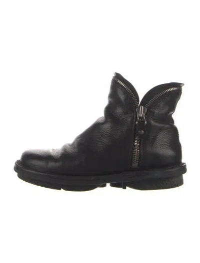 Pre-owned Trippen Leather Combat Boots In Blue