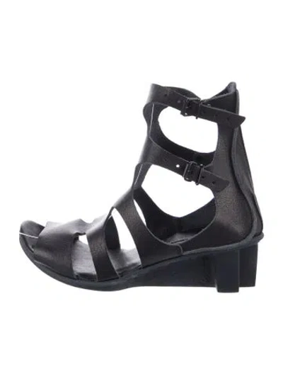 Pre-owned Trippen Leather Gladiator Sandals In Blue