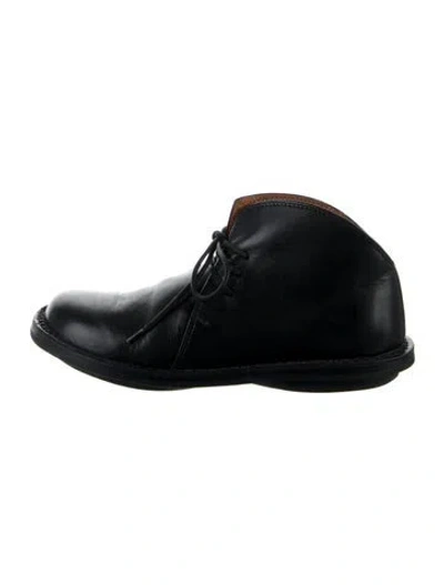 Pre-owned Trippen Leather Lace-up Boots In Black