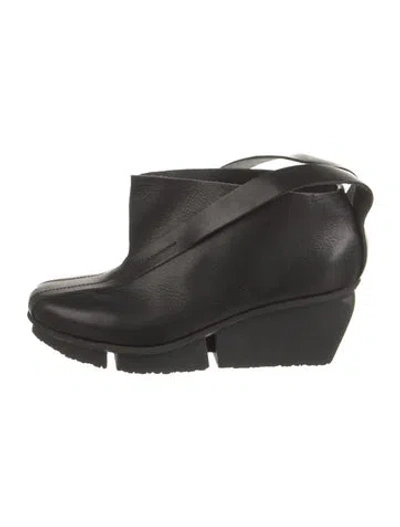 Pre-owned Trippen Leather Lace-up Boots In Black