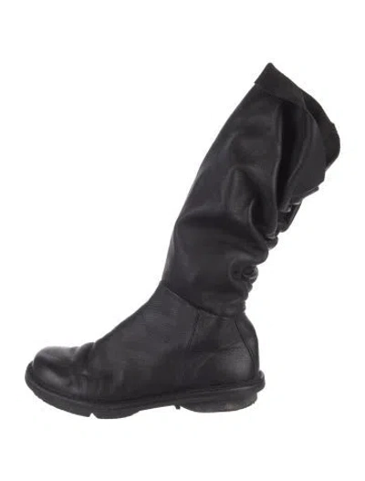 Pre-owned Trippen Leather Lace-up Boots In Black