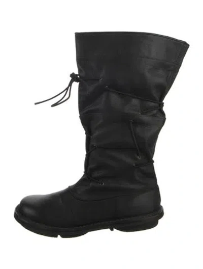 Pre-owned Trippen Leather Lace-up Boots In Black