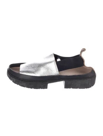 Pre-owned Trippen Leather Sandals In Blue