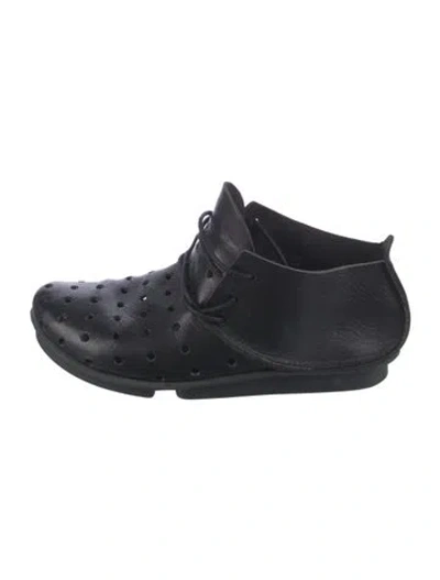 Pre-owned Trippen Leather Sneakers In Black