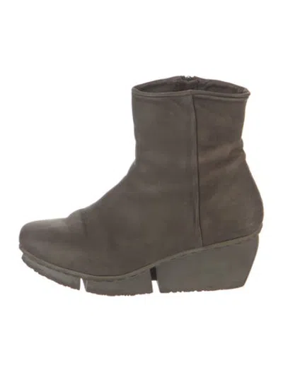 Pre-owned Trippen Nubuck Boots In Grey