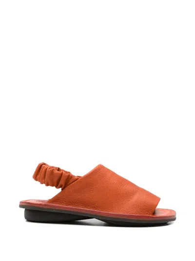 Trippen "nudge" Flat Sandals In Brown