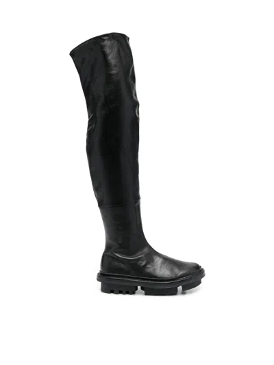 Trippen Stage Boots With Side Zip In Black