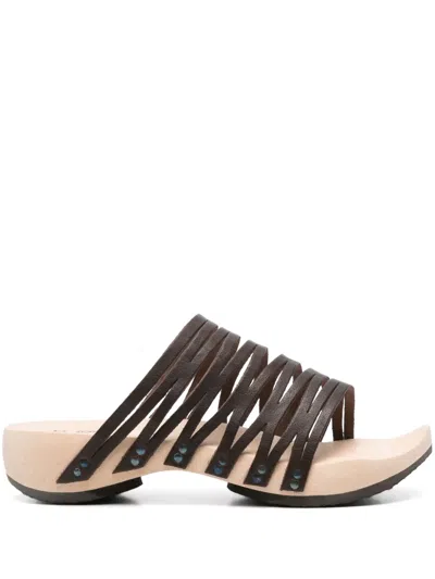 Trippen Stretch F Slides In Brown