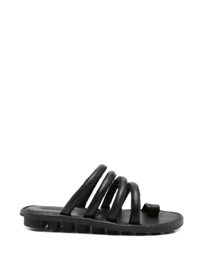 Trippen "threads" Flat Sandals In Black