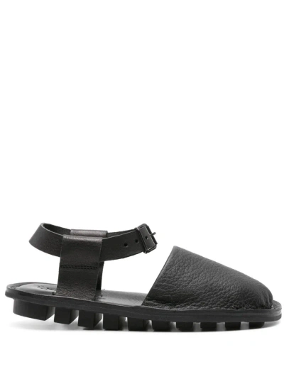 Trippen Buckle-fastening Leather Sandals In Black