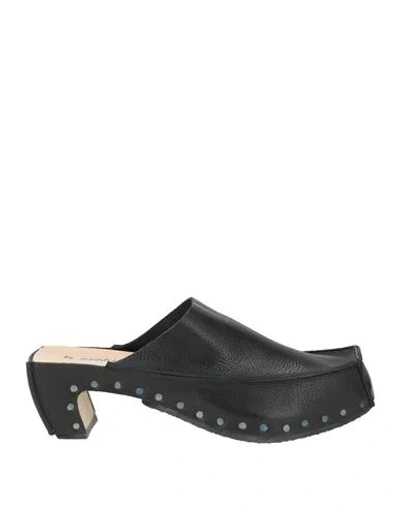 Trippen Woman Mules & Clogs Black Size 9 Leather