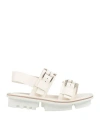 Trippen Woman Sandals White Size 7 Leather In White
