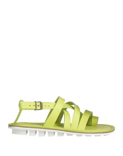 Trippen X Ivo Milan Woman Sandals Acid Green Size 8 Leather
