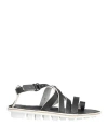 Trippen X Ivo Milan Woman Sandals Black Size 8 Leather In Black