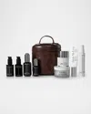 Trish Mcevoy The Power Of Skincare️ Protect & Repair Collection In Cocoa Croc Pouch