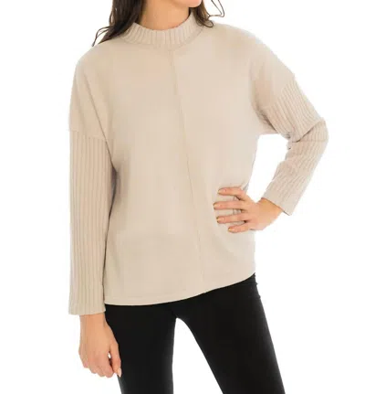 Trisha Tyler A-line Tunic Top In Pearl In Beige