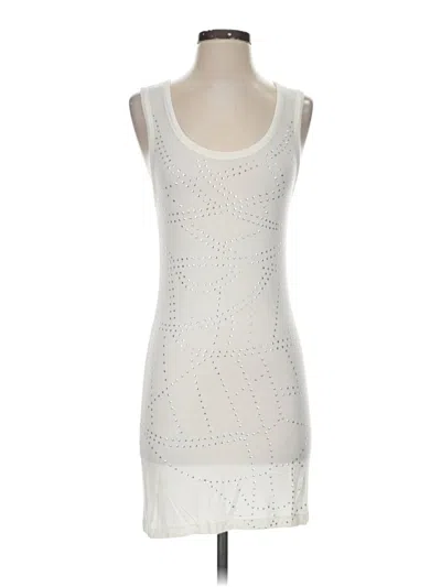 Pre-owned Trisha Tyler Cocktail Dress In Silver