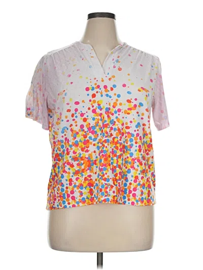 Pre-owned Trisha Tyler Short Sleeve T-shirt In Pink