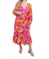 Trisha Tyler Tassel Maxi Dress In Pink Multi In Pink