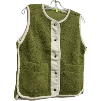 Trisha Tyler Women's Sherpa Vest In Green